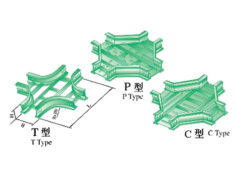 XQJ-TJ-T、P、C-04型大跨距水平四通桥架